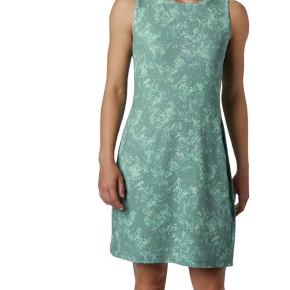 Columbia Active Dress Abstract Womens Green Outdoorsy 5/$50